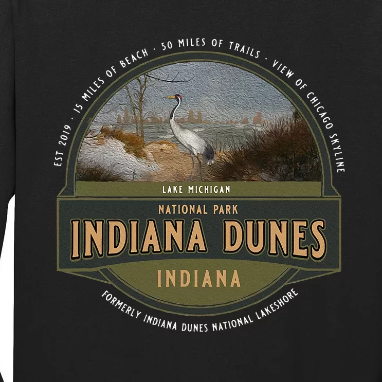 Indiana Dunes National Park Lake Michigan Beach Trails Tall Long Sleeve T-Shirt