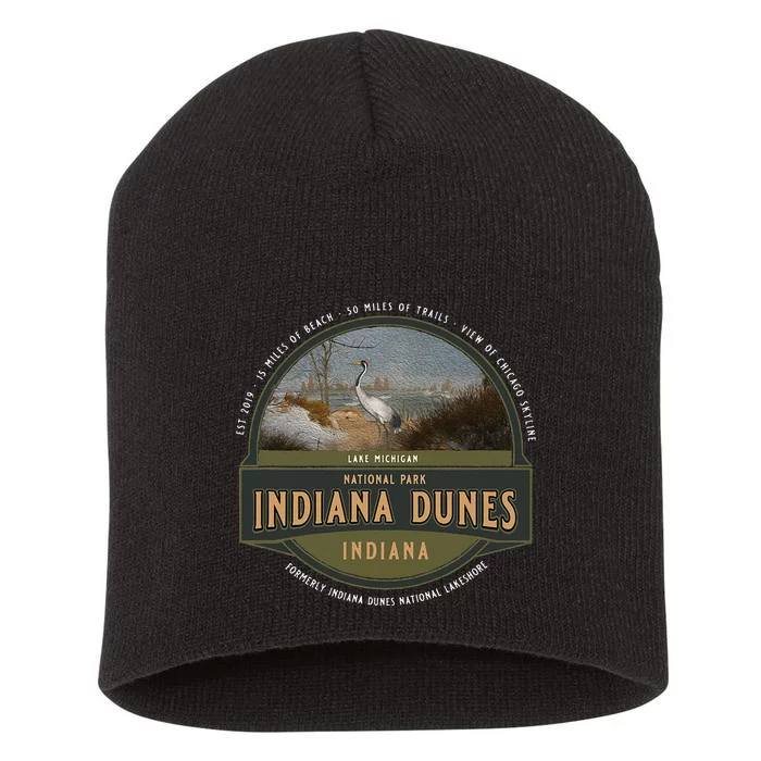 Indiana Dunes National Park Lake Michigan Beach Trails Short Acrylic Beanie