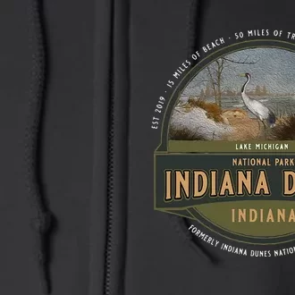 Indiana Dunes National Park Lake Michigan Beach Trails Full Zip Hoodie