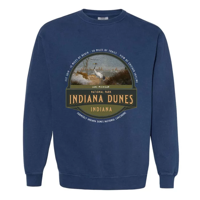 Indiana Dunes National Park Lake Michigan Beach Trails Garment-Dyed Sweatshirt