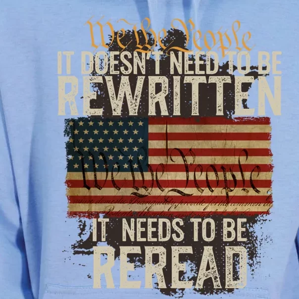 It DoesnT Need To Be Rewritten Constitution We The People Meaningful Gift Unisex Surf Hoodie