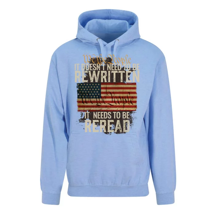 It DoesnT Need To Be Rewritten Constitution We The People Meaningful Gift Unisex Surf Hoodie