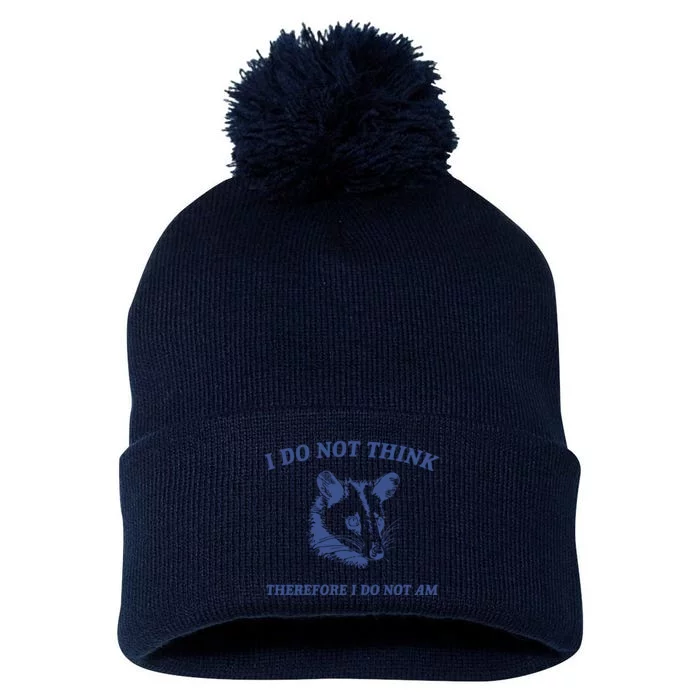 I Do Not Think Possum Weird Meme Funny Possum Pom Pom 12in Knit Beanie