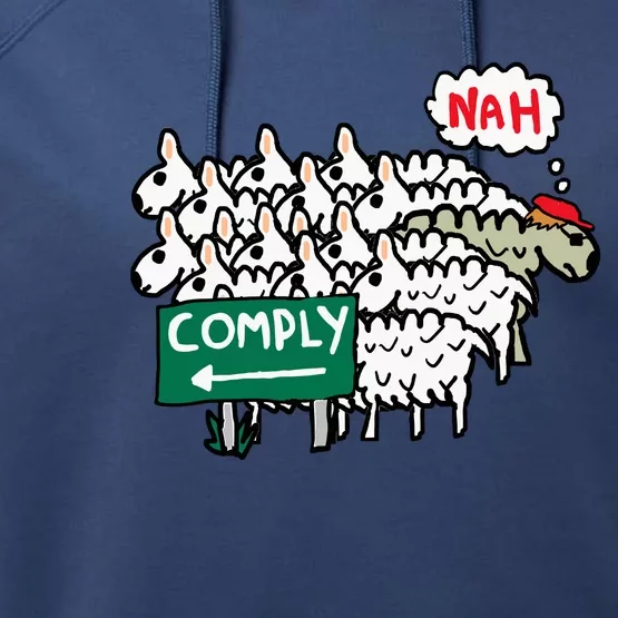 I Do Not Comply Performance Fleece Hoodie