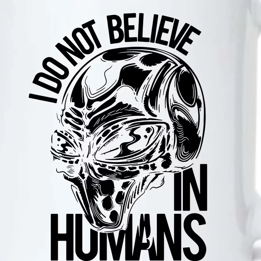 I Do Not Believe In Humans Black Color Changing Mug