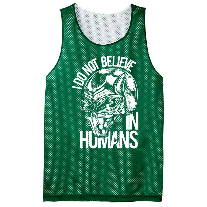 I Do Not Believe In Humans Mesh Reversible Basketball Jersey Tank