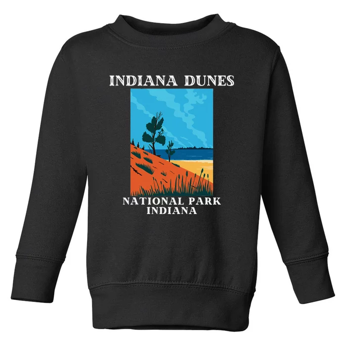 Indiana Dunes National Park Indiana Lake Michigan Toddler Sweatshirt