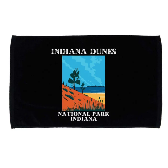 Indiana Dunes National Park Indiana Lake Michigan Microfiber Hand Towel