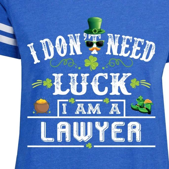 I Don't Need Luck I'm A Lawyer St Patricks Day Gift Cute Gift Enza Ladies Jersey Football T-Shirt