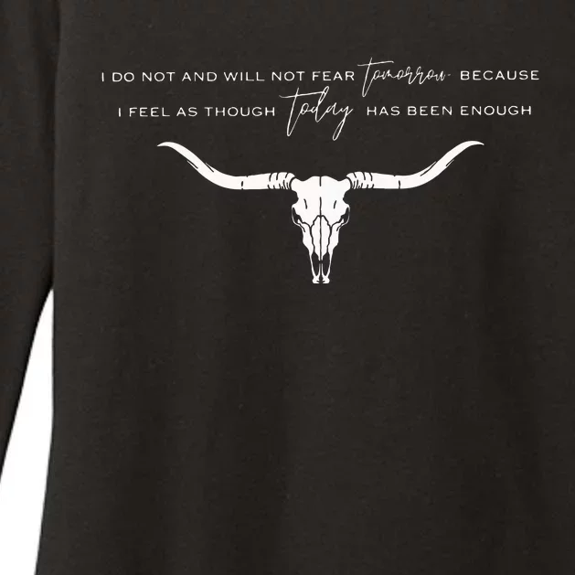 I Do Not And Will Not Fear Tomorrow Fear & Fridays Womens CVC Long Sleeve Shirt