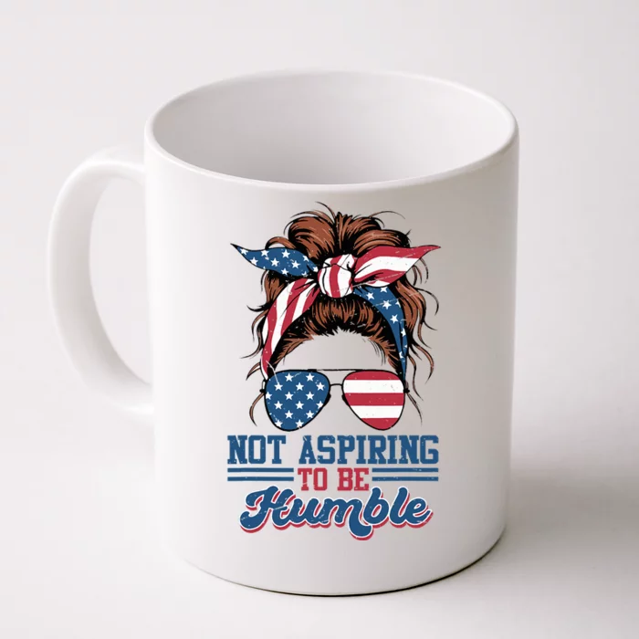 I Do Not Aspire To Be Humble Kamala Harris 2024 Front & Back Coffee Mug