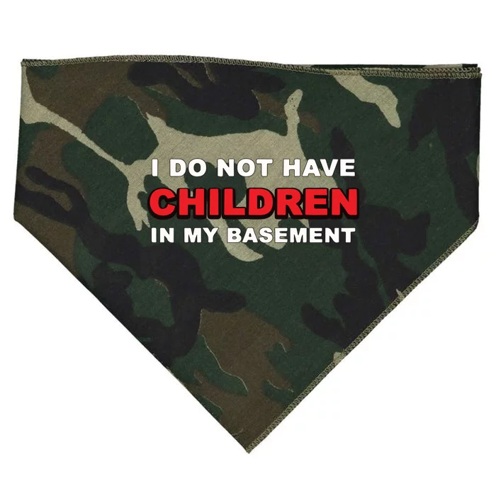 I Do Not Have Children In My Basement USA-Made Doggie Bandana