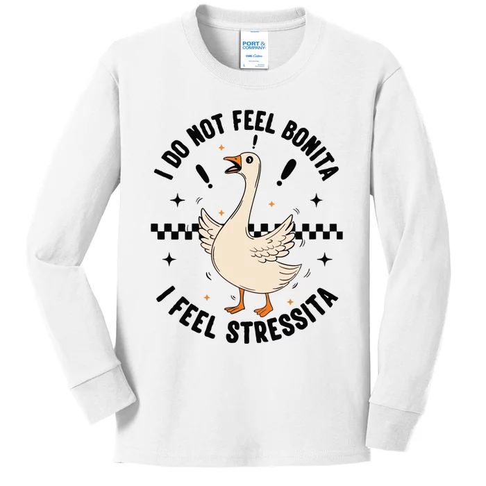 I Do Not Feel Bonita Kids Long Sleeve Shirt