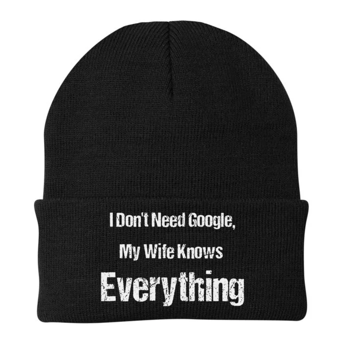 I Dont Need Google Funny Knit Cap Winter Beanie