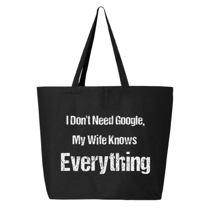 I Dont Need Google Funny 25L Jumbo Tote