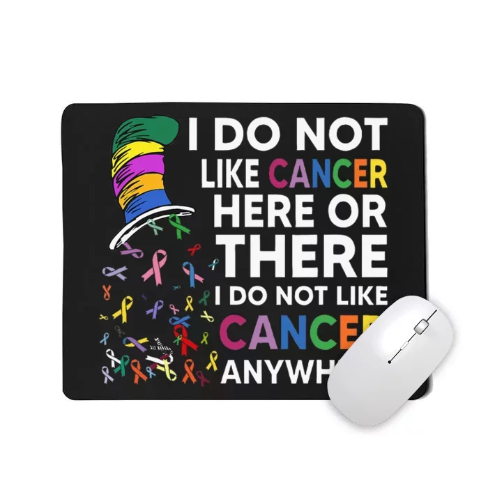 I Do Not Like Cancer Here Or There I Do Not Like Cancer Mousepad