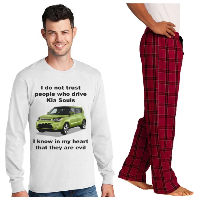 I Do Not Trust People Who Drive Kia Souls Joke Long Sleeve Pajama Set