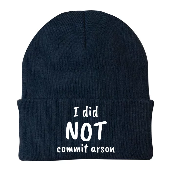 I Did Not Commit Arson Quote Knit Cap Winter Beanie