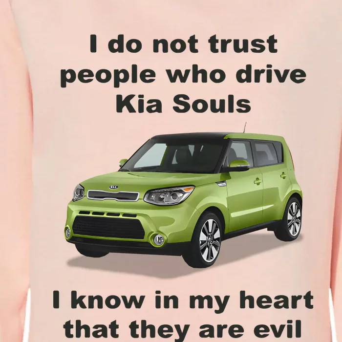 I Do Not Trust People Who Drive Kia Souls Joke Womens California Wash Sweatshirt