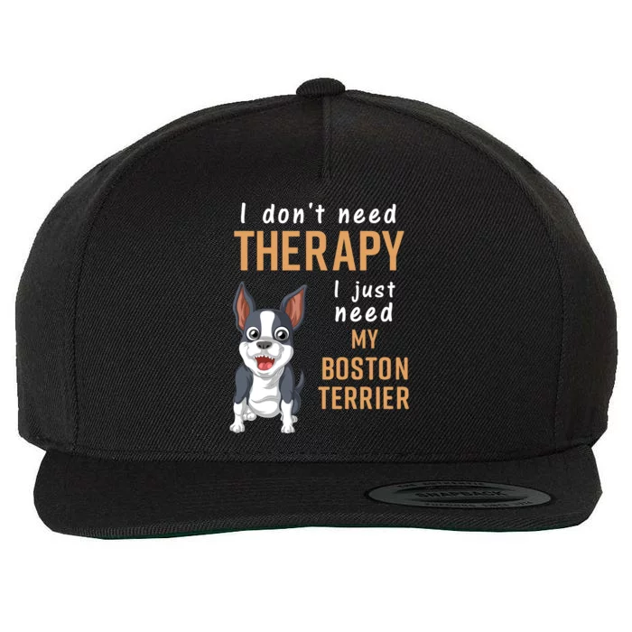 I Dont Need Therapy I Just Need My Boston Terrier Wool Snapback Cap