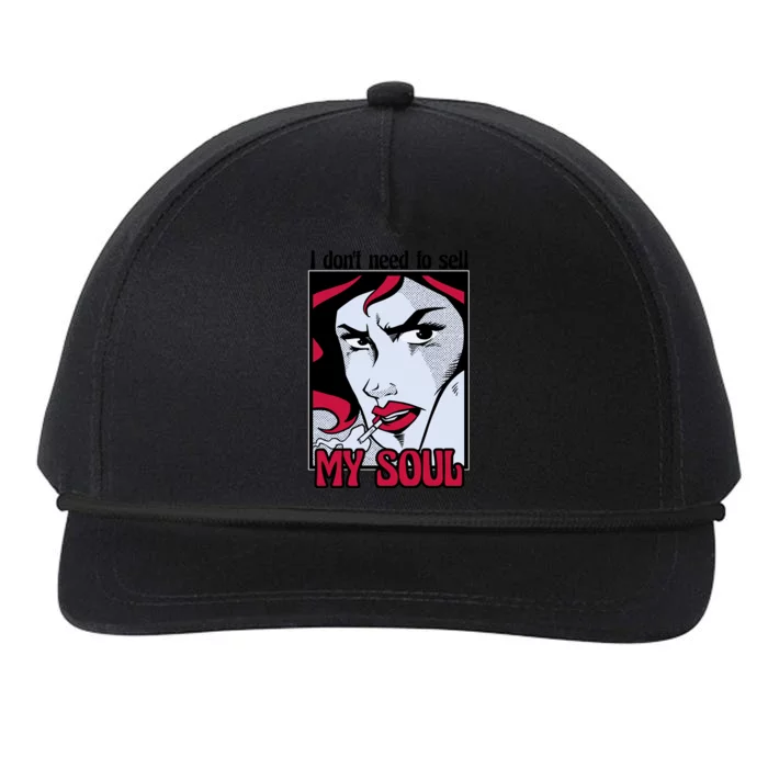 I Don't Need To Sell My Soul Comic Snapback Five-Panel Rope Hat