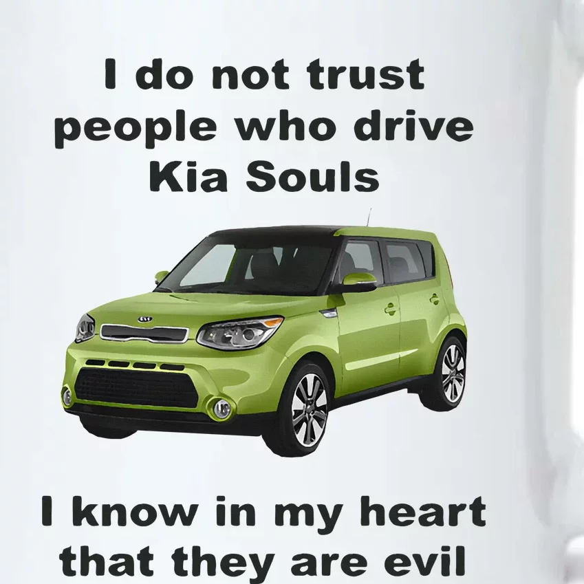 I Do Not Trust People Who Drive Kia Souls Joke Black Color Changing Mug