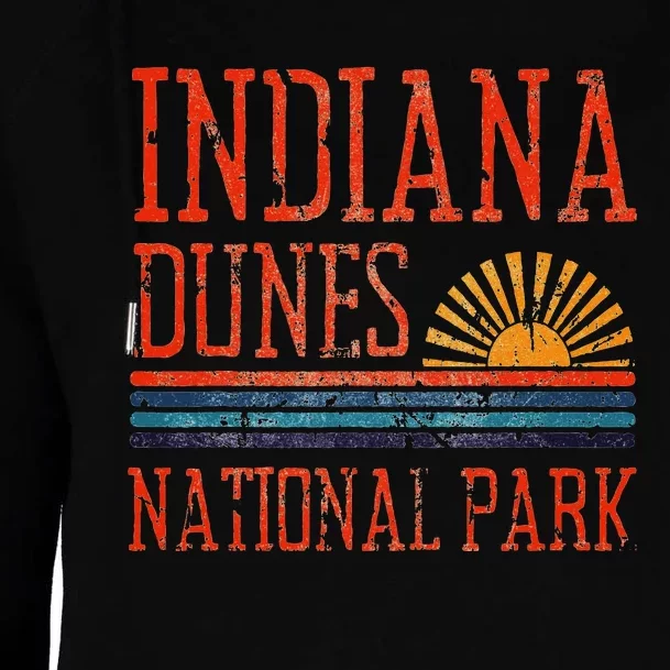 Indiana Dunes National Park Nature Great Lakes Sunset Womens Funnel Neck Pullover Hood