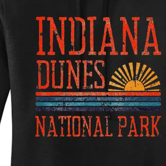 Indiana Dunes National Park Nature Great Lakes Sunset Women's Pullover Hoodie