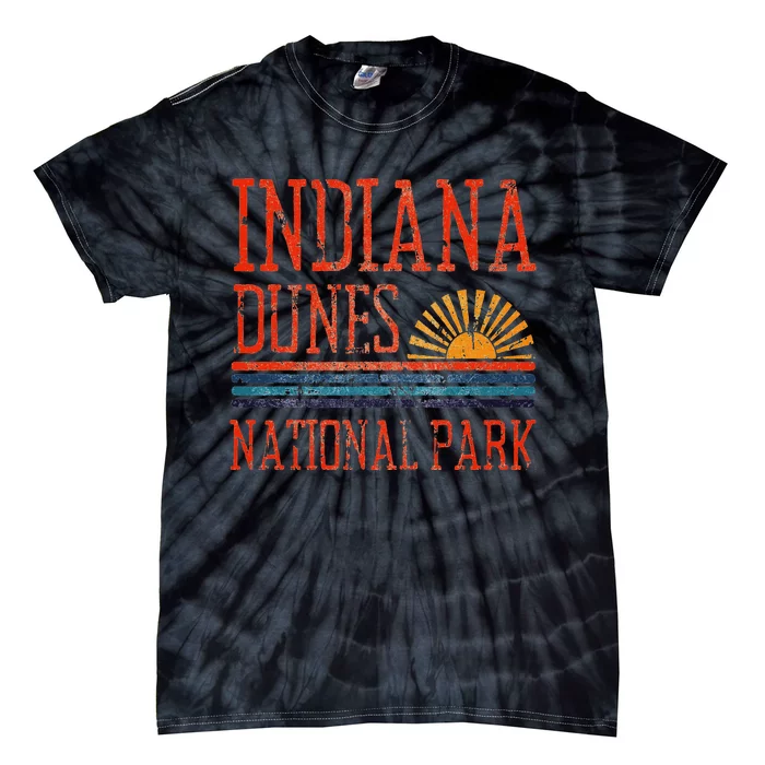 Indiana Dunes National Park Nature Great Lakes Sunset Tie-Dye T-Shirt