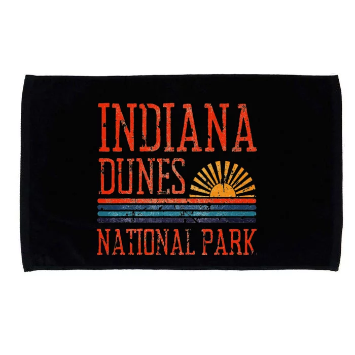 Indiana Dunes National Park Nature Great Lakes Sunset Microfiber Hand Towel