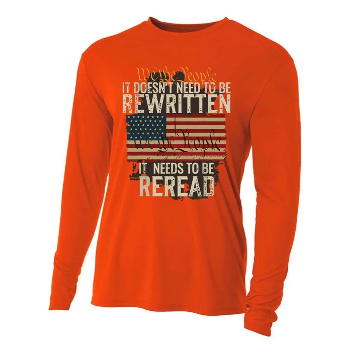 It Doesnt Need To Be Rewritten Constitution We The People Cooling Performance Long Sleeve Crew