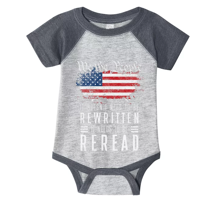 It Doesn't Need To Be Rewritten It Needs To Be Reread Infant Baby Jersey Bodysuit