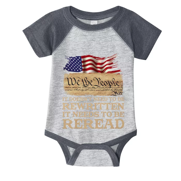 It DoesnT Need To Be Rewritten It Needs To Be Reread Infant Baby Jersey Bodysuit