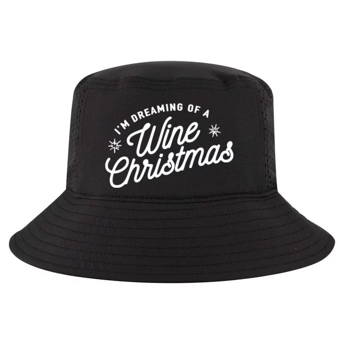 IM Dreaming Of A Wine Christmas Cool Comfort Performance Bucket Hat