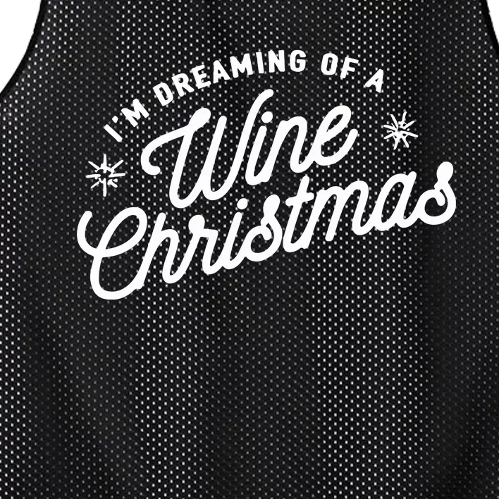 IM Dreaming Of A Wine Christmas Mesh Reversible Basketball Jersey Tank