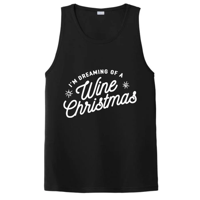 IM Dreaming Of A Wine Christmas Performance Tank