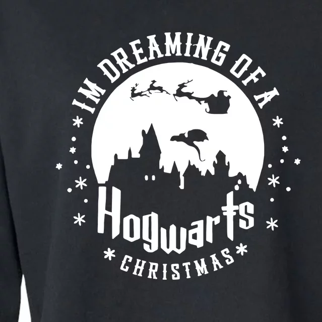 I’m Dreaming Of A Hogwarts Christmas Wizard Christmas Funny Cropped Pullover Crew