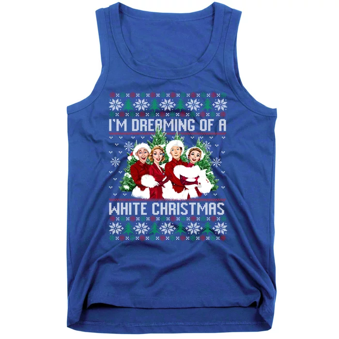 IM Dreaming Of A White Christmas Xmas Movie Pajamas Sisters Gift Tank Top