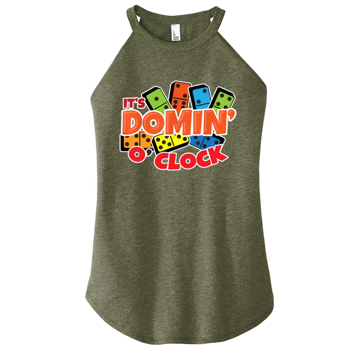 Its Domin O Clock | Domino Game Player | Dominoes Women’s Perfect Tri Rocker Tank