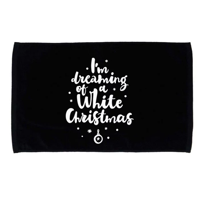 IM Dreaming Of A White Christmas Microfiber Hand Towel