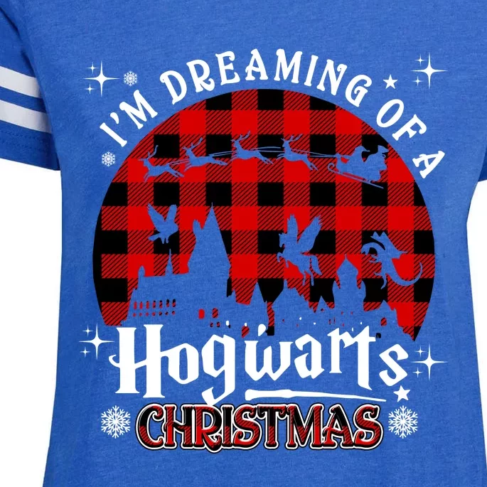 I'm Dreaming Of A Hogwarts Xmas Hogwart Enza Ladies Jersey Football T-Shirt