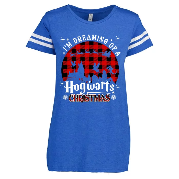 I'm Dreaming Of A Hogwarts Xmas Hogwart Enza Ladies Jersey Football T-Shirt