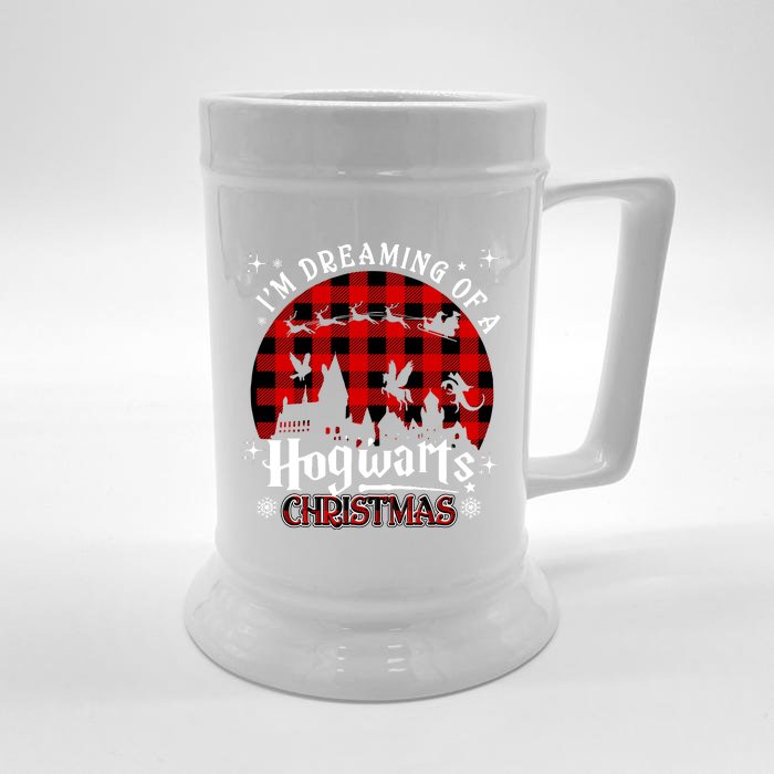 I'm Dreaming Of A Hogwarts Xmas Hogwart Front & Back Beer Stein