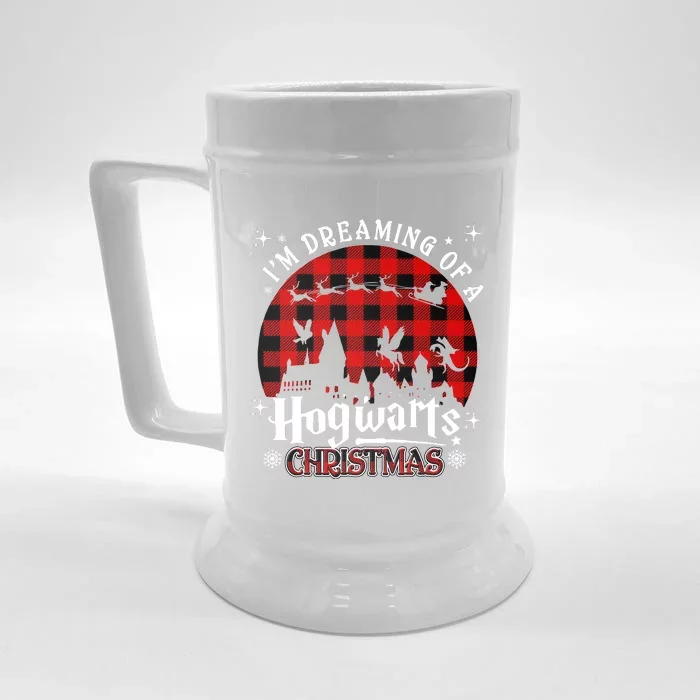 I'm Dreaming Of A Hogwarts Xmas Hogwart Front & Back Beer Stein