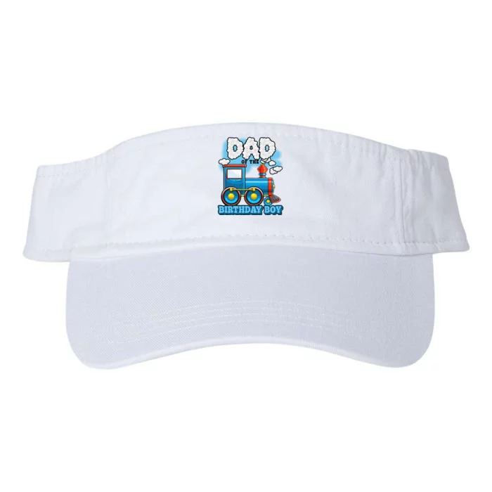 IM Dad Of The Birthday Boy Train Birthday Valucap Bio-Washed Visor