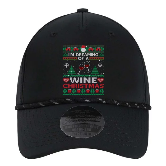 I'm Dreaming Of A Wine Christmas Ugly Sweater Funny Party Gift Performance The Dyno Cap