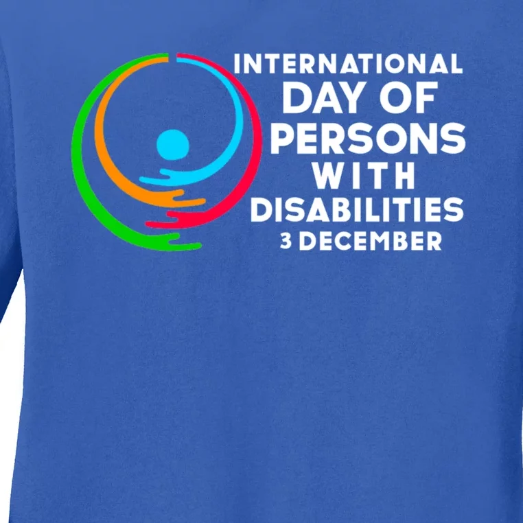 International Day Of Persons With Disabilities Gift Ladies Long Sleeve Shirt