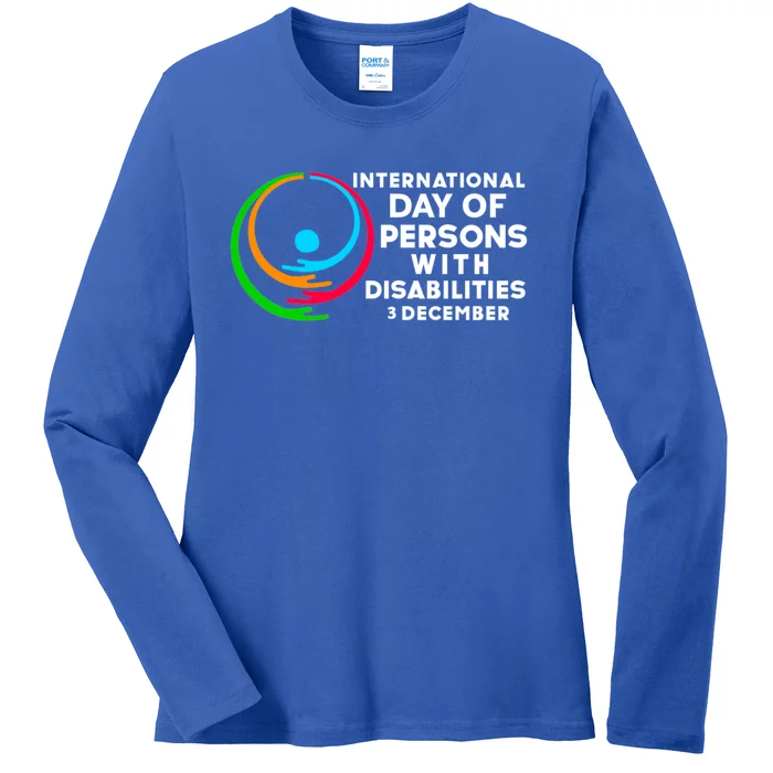 International Day Of Persons With Disabilities Gift Ladies Long Sleeve Shirt