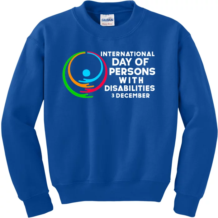 International Day Of Persons With Disabilities Gift Kids Sweatshirt