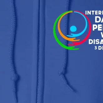 International Day Of Persons With Disabilities Gift Full Zip Hoodie